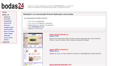 Desktop Screenshot of bodas24.com